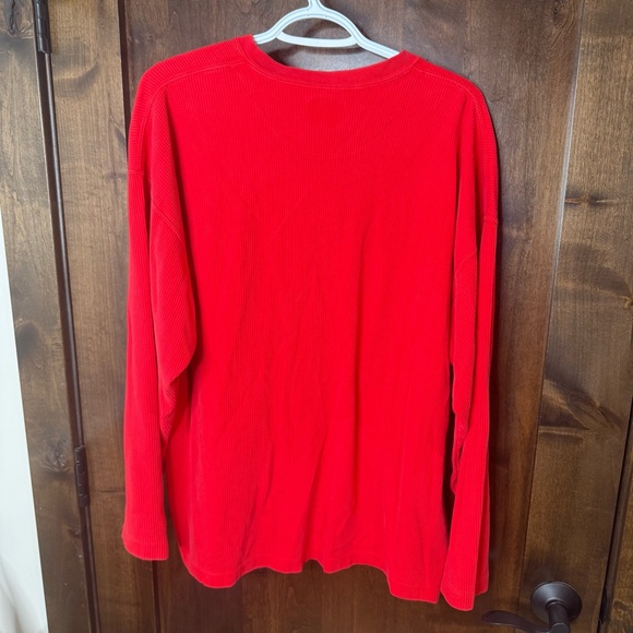 100% cotton long sleeve light weight sweater/shirt Red Marlboro xl Vintage - Picture 7 of 8